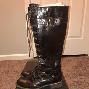 Chocolate brown riding boots